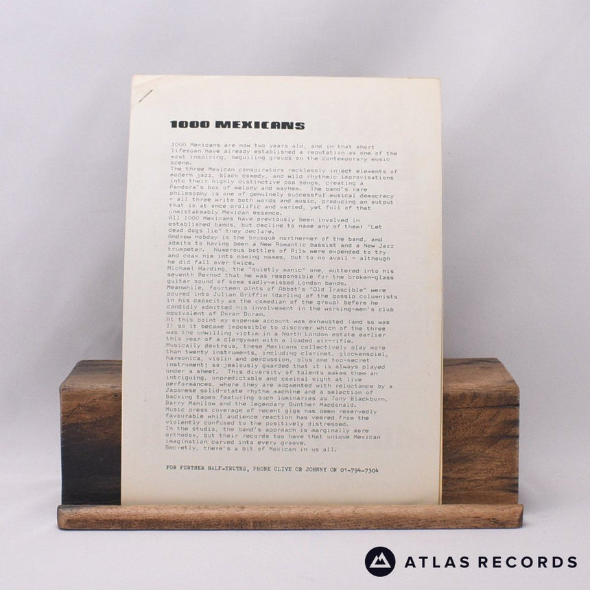 1000 Mexicans - Diving For Pearls - 12" Vinyl Record - VG+/EX