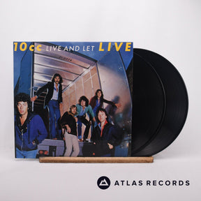 10cc Live And Let Live 2 x LP Vinyl Record - Front Cover & Record