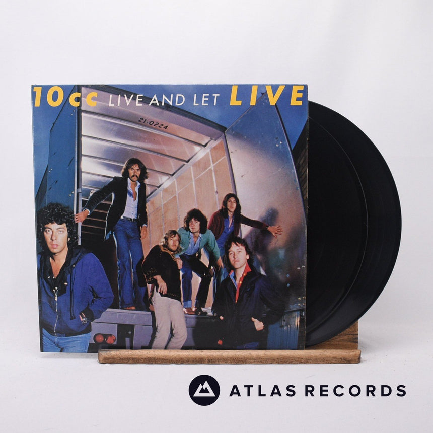 10cc Live And Let Live 2 x LP Vinyl Record - Front Cover & Record