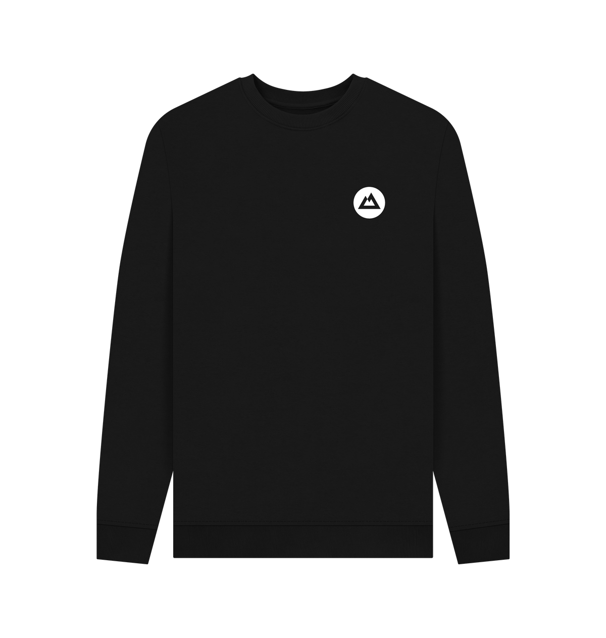 Black Printed Sweater Front