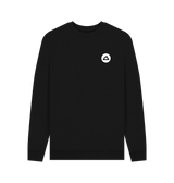 Black Printed Sweater Front