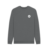 Slate Grey Printed Sweater Front