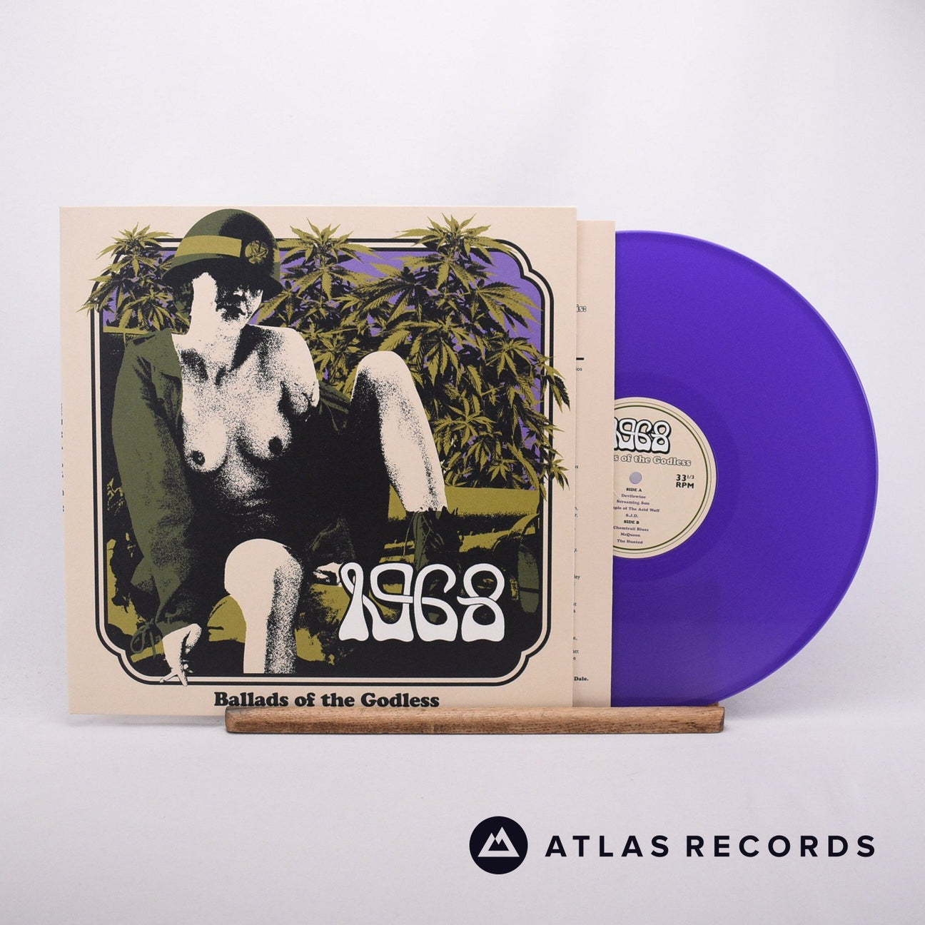 1968 Ballads Of The Godless LP Vinyl Record - Front Cover & Record