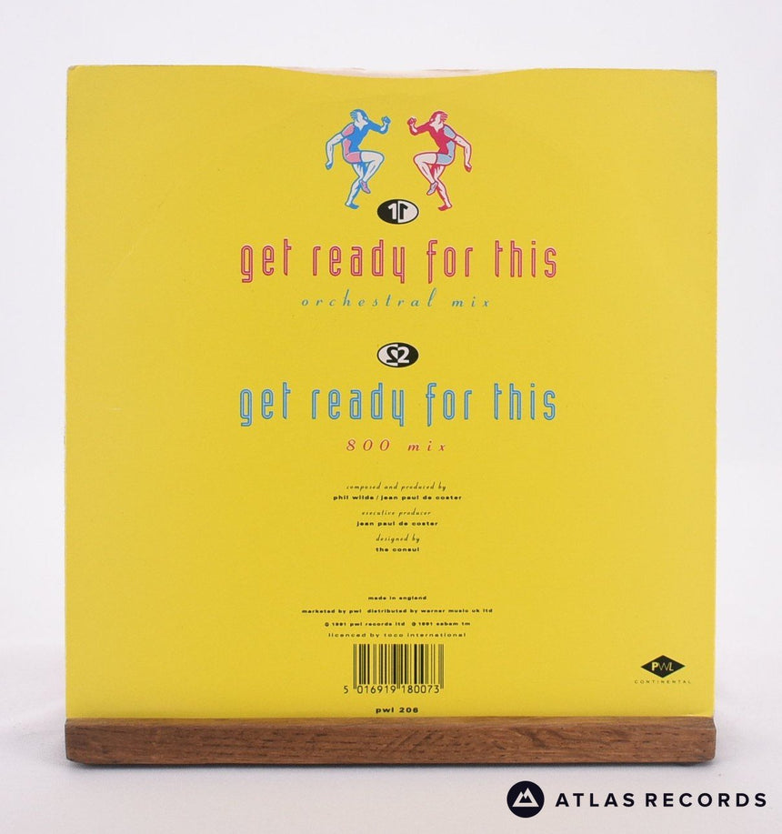 2 Unlimited - Get Ready For This - 7" Vinyl Record - EX/VG+