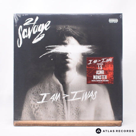 21 Savage I Am > I Was Double LP Vinyl Record - Front Cover & Record