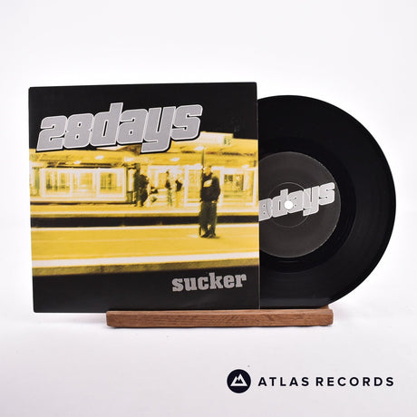28 Days Sucker 7" Vinyl Record - Front Cover & Record