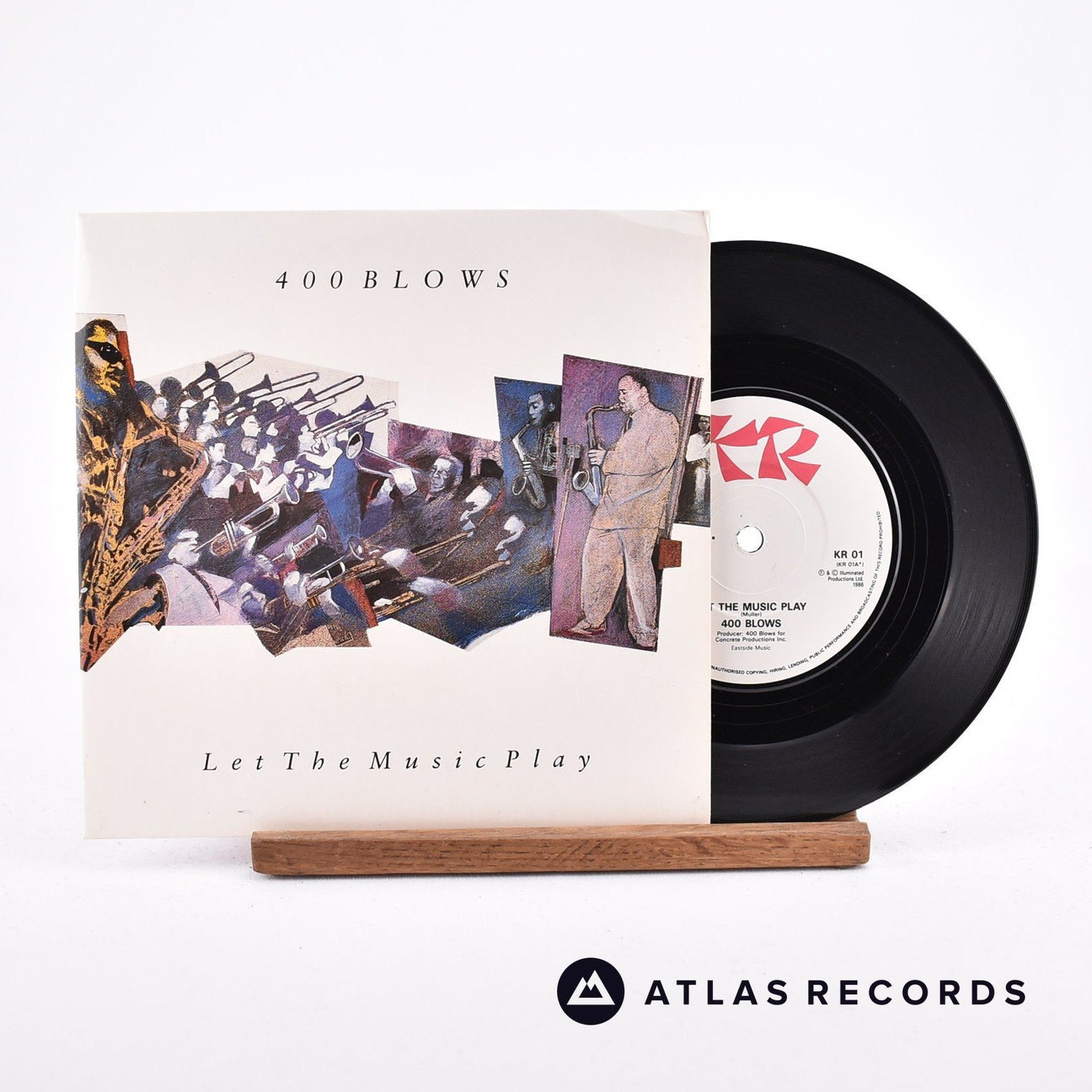 400 Blows Let The Music Play 7" Vinyl Record - Front Cover & Record