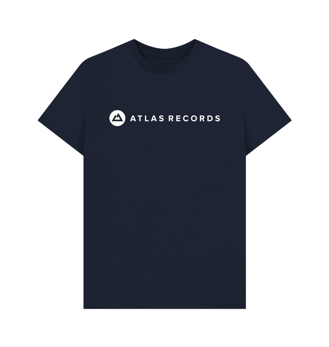 Navy Blue Atlas T-Shirt - Text Logo