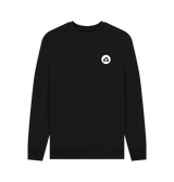 Black Printed Sweater Front