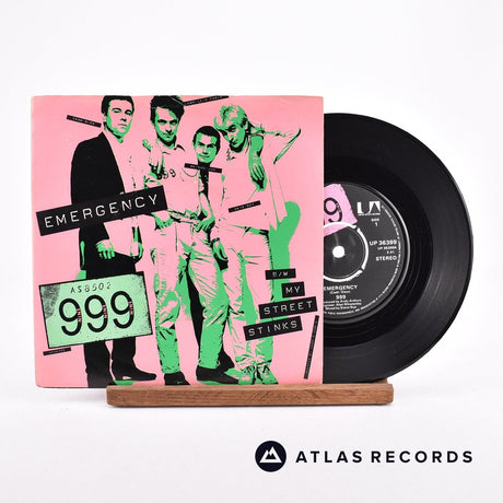 999 Emergency 7" Vinyl Record - Front Cover & Record