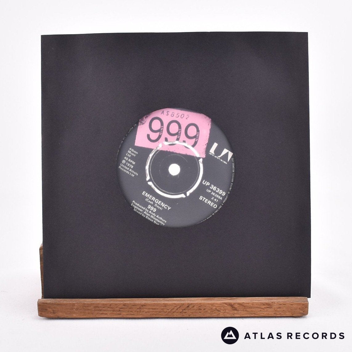 999 Emergency 7" Vinyl Record - In Sleeve