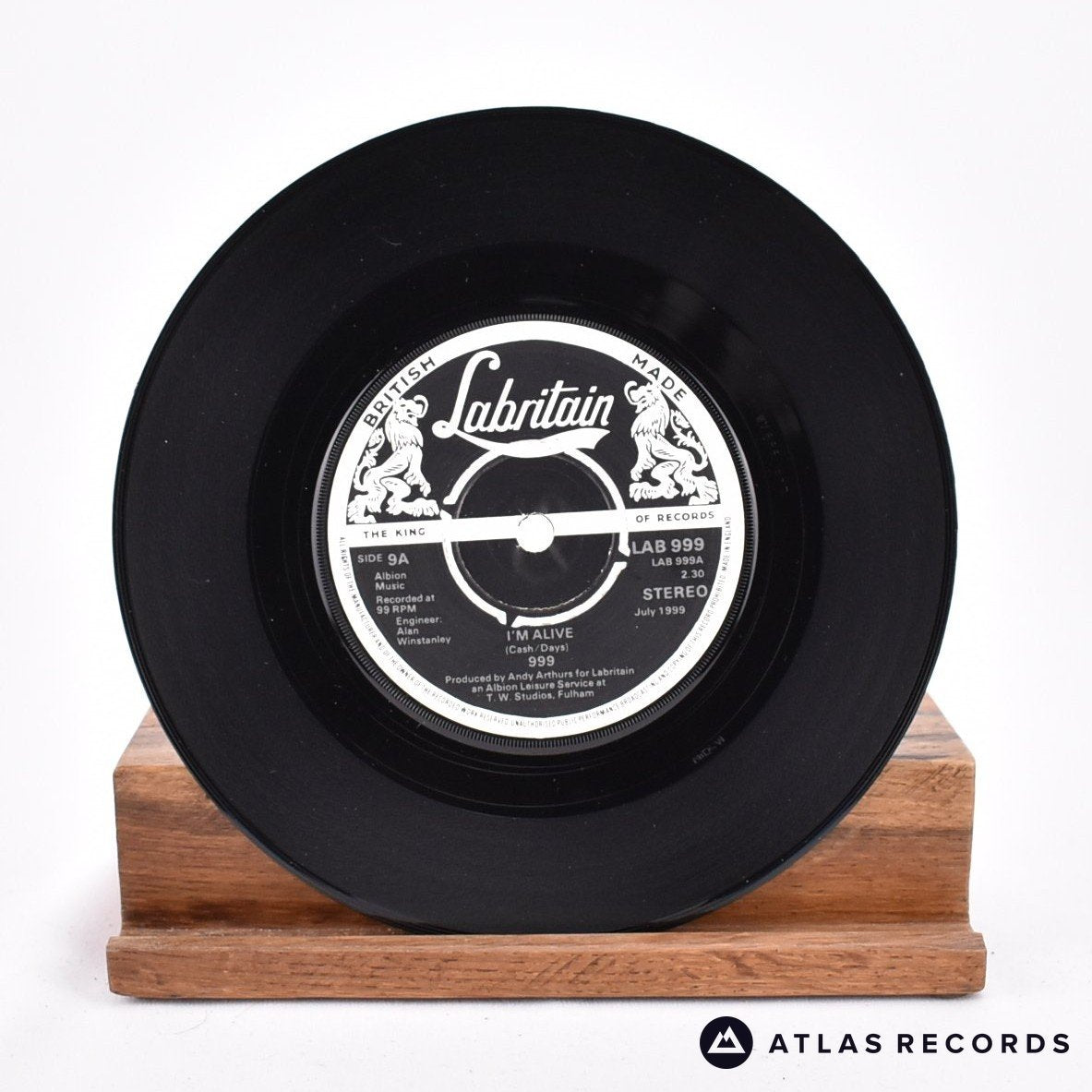 999 I'm Alive 7" Vinyl Record - In Sleeve