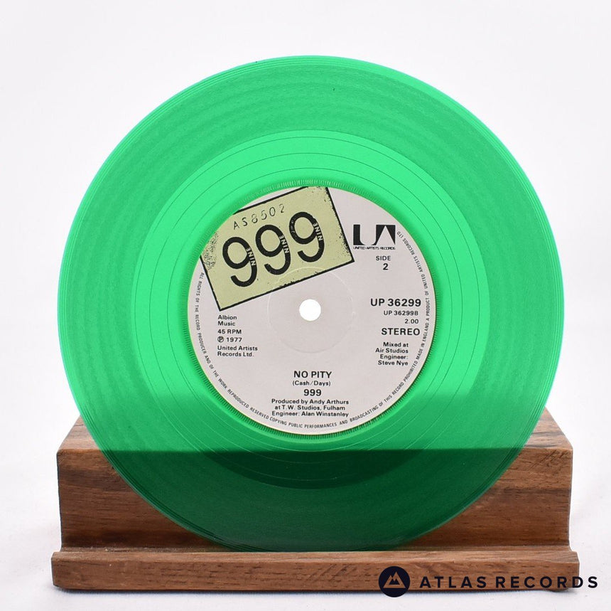999 - Nasty, Nasty - Green 7" Vinyl Record - VG+/EX