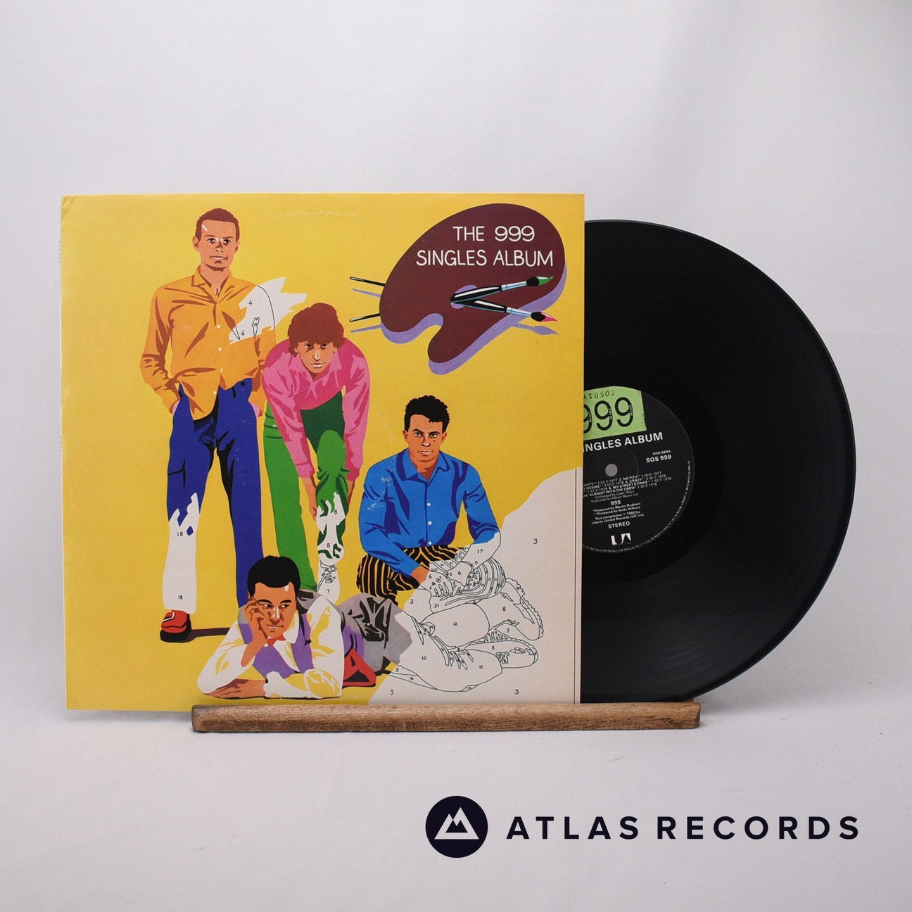 999 The 999 Singles Album LP Vinyl Record - Front Cover & Record