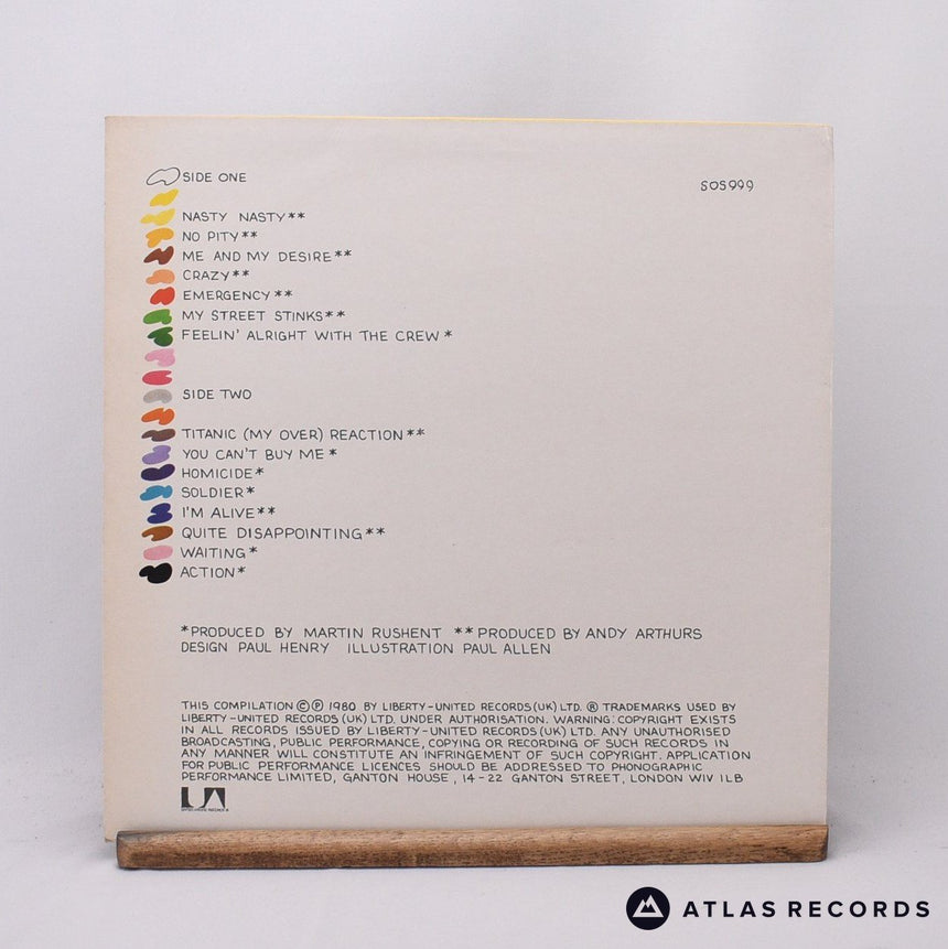 999 - The 999 Singles Album - LP Vinyl Record - EX/EX