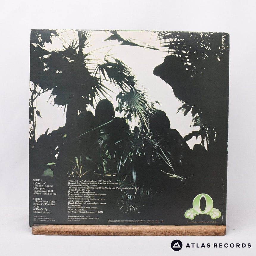 A Band Called "O" - Oasis - Lyric Sheet LP Vinyl Record - EX/EX