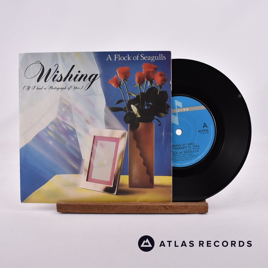 A Flock Of Seagulls Wishing 7" Vinyl Record - Front Cover & Record