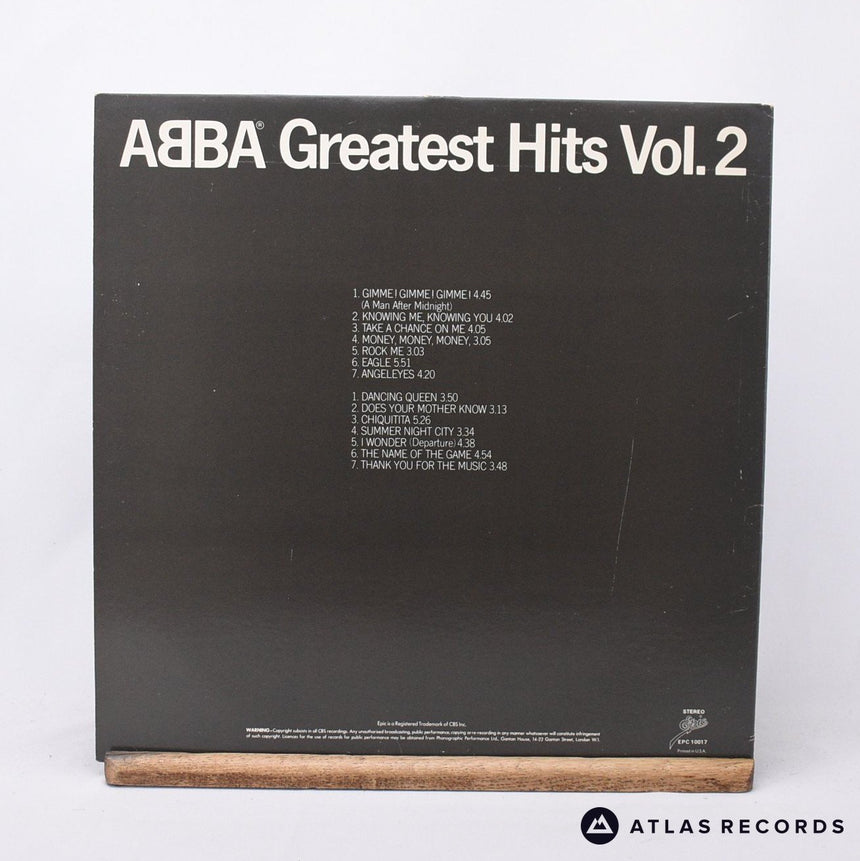 ABBA - Greatest Hits Vol. 2 - Gatefold LP Vinyl Record - VG+/EX