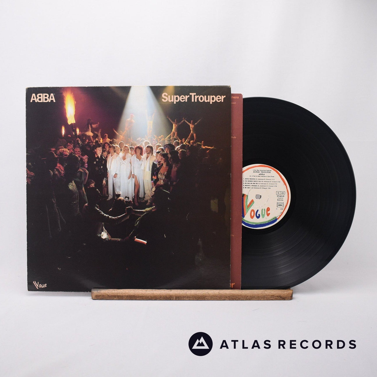 ABBA Super Trouper LP Vinyl Record - Front Cover & Record