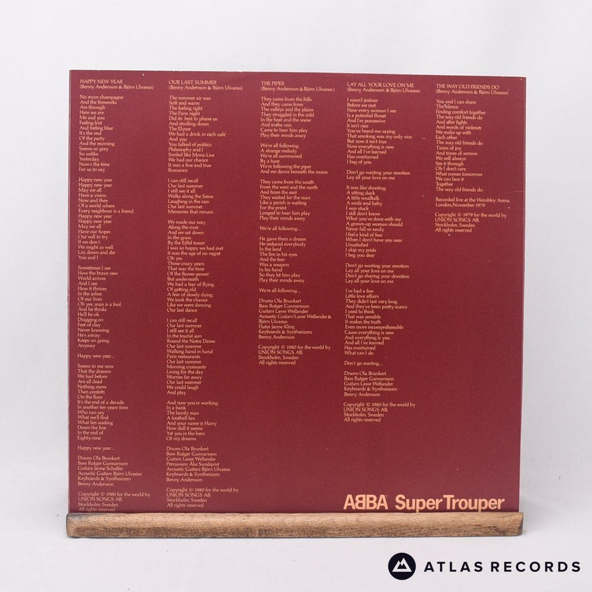 ABBA - Super Trouper - LP Vinyl Record - VG+/EX