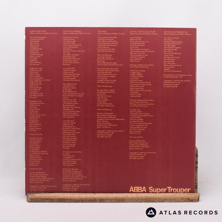 ABBA - Super Trouper - LP Vinyl Record - VG+/EX