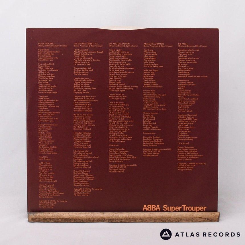 ABBA - Super Trouper - LP Vinyl Record - VG+/EX