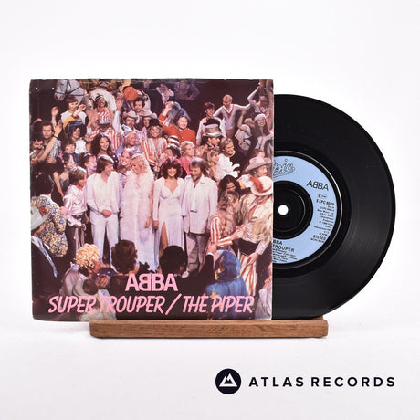ABBA Super Trouper 7" Vinyl Record - Front Cover & Record