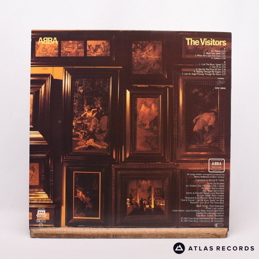 ABBA - The Visitors - Insert A6 B6 LP Vinyl Record - EX/NM