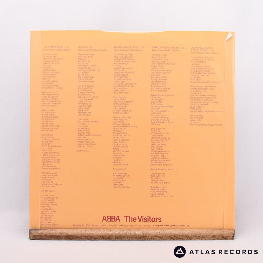 ABBA - The Visitors - Insert A6 B6 LP Vinyl Record - EX/NM