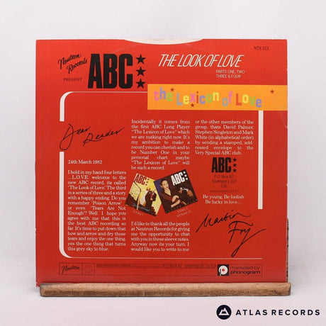ABC - The Look Of Love - 12" Vinyl Record - VG+/VG+