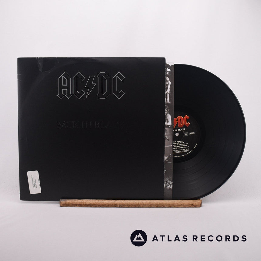 AC/DC Back In Black LP Vinyl Record - Front Cover & Record