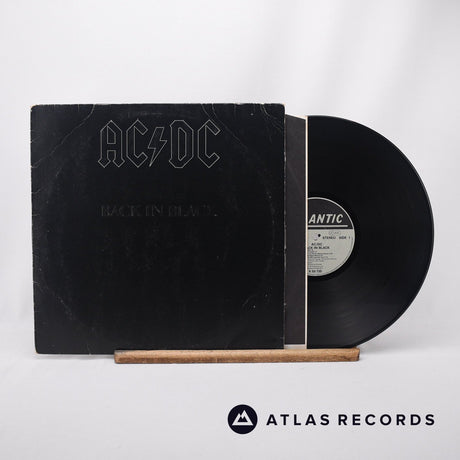 AC/DC Back In Black LP Vinyl Record - Front Cover & Record