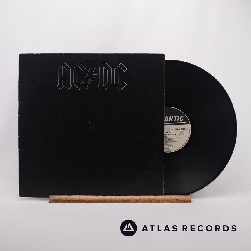 AC/DC Back In Black LP Vinyl Record - Front Cover & Record