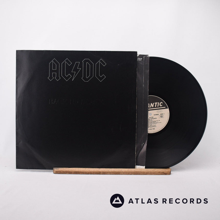 AC/DC Back In Black LP Vinyl Record - Front Cover & Record