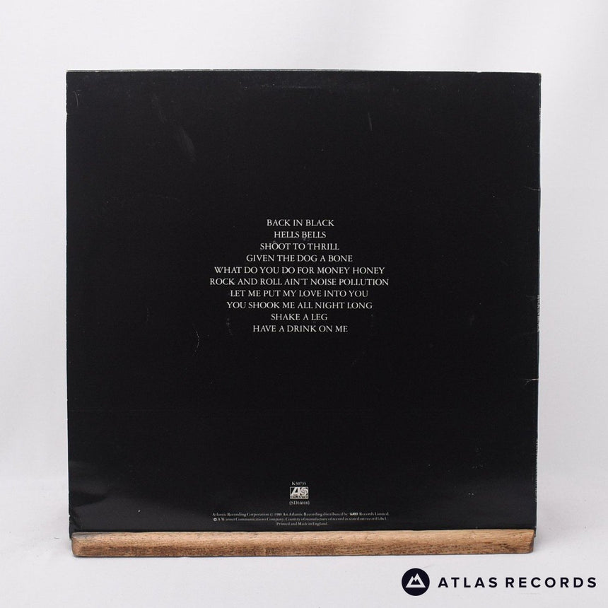AC/DC - Back In Black - A-2 B1 LP Vinyl Record - VG+/VG+