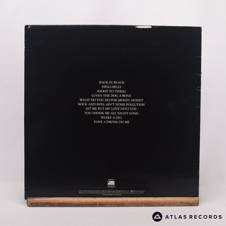AC/DC - Back In Black - Embossed Sleeve LP Vinyl Record - VG/VG+
