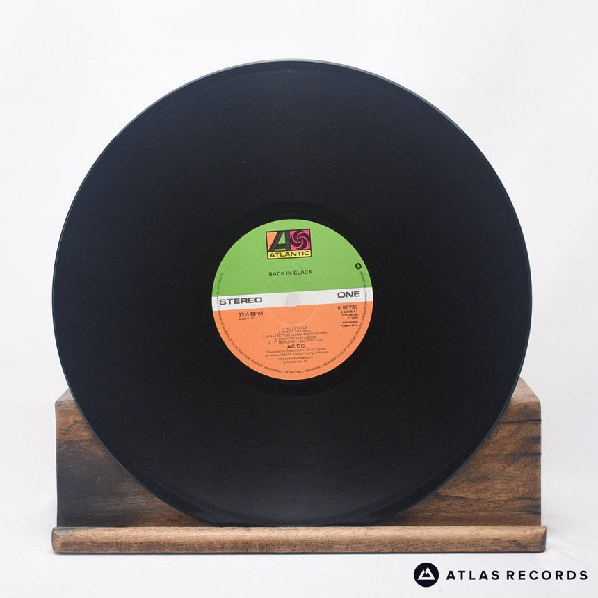 AC/DC - Back In Black - Embossed Sleeve A-2 B1 LP Vinyl Record - VG+/VG+