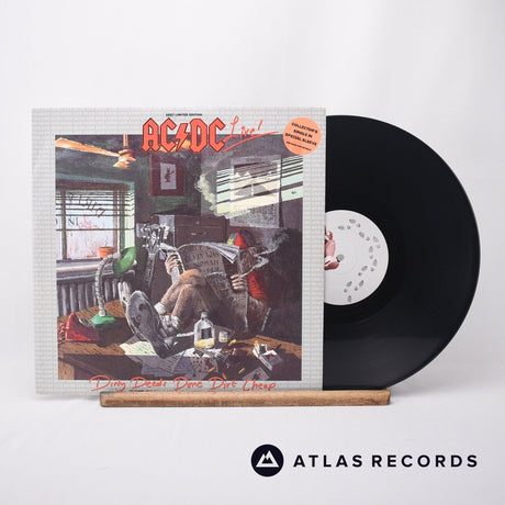 AC/DC Dirty Deeds Done Dirt Cheap 12" Vinyl Record - Front Cover & Record
