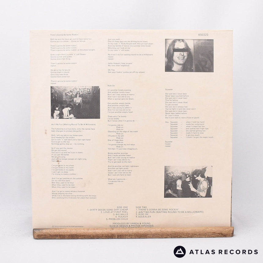 AC/DC - Dirty Deeds Done Dirt Cheap - Porky A1 B1 LP Vinyl Record - VG+/VG+