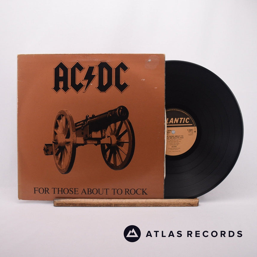 AC/DC For Those About To Rock We Salute You LP Vinyl Record - Front Cover & Record
