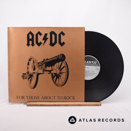 AC/DC For Those About To Rock LP Vinyl Record - Front Cover & Record