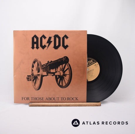 AC/DC For Those About To Rock We Salute You LP Vinyl Record - Front Cover & Record