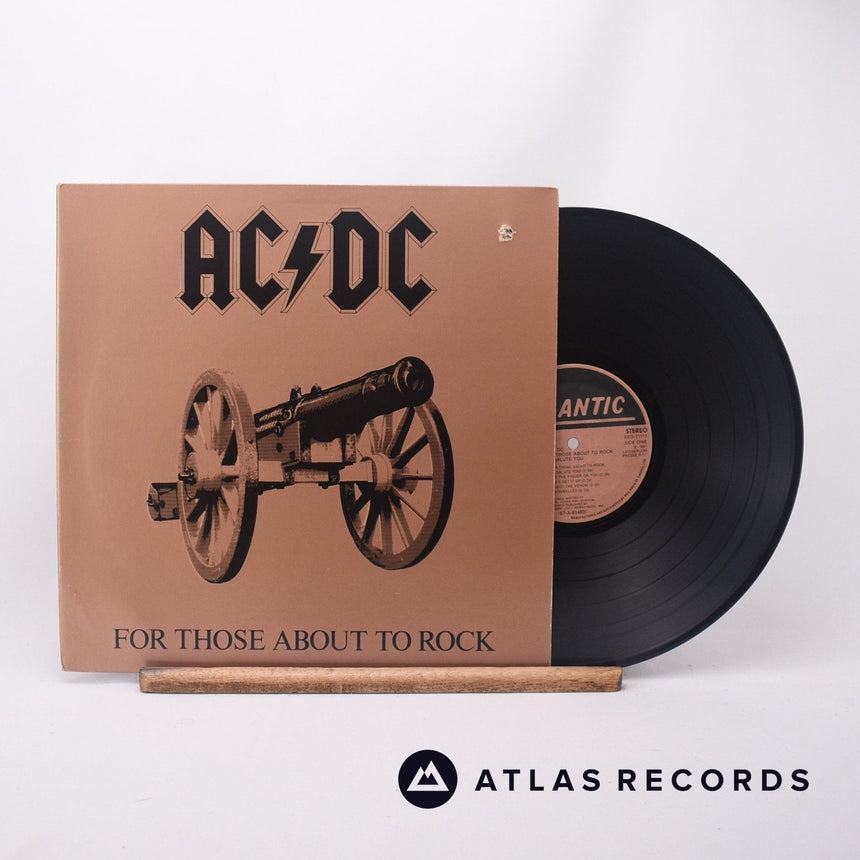 AC/DC For Those About To Rock LP Vinyl Record - Front Cover & Record