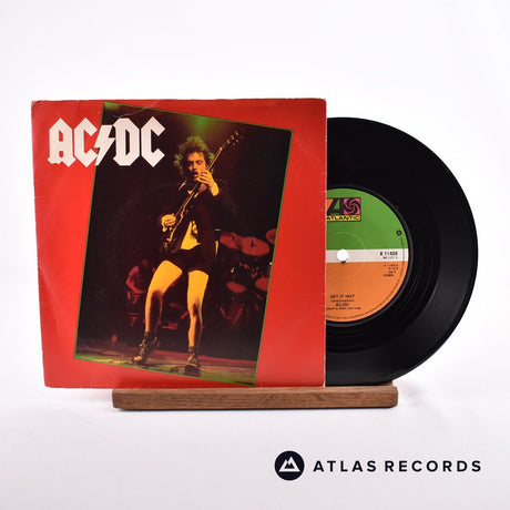 AC/DC Girls Got Rhythm/Get It Hot 7" Vinyl Record - Front Cover & Record