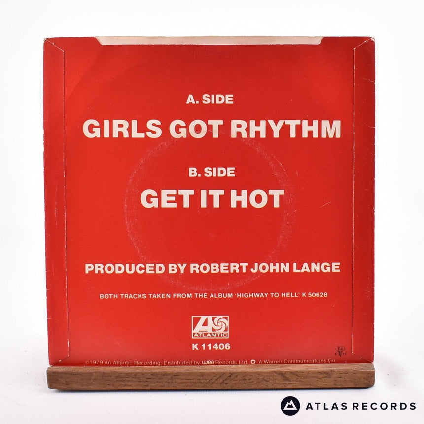 AC/DC - Girls Got Rhythm/Get It Hot - Strawberry 7" Vinyl Record - EX/EX