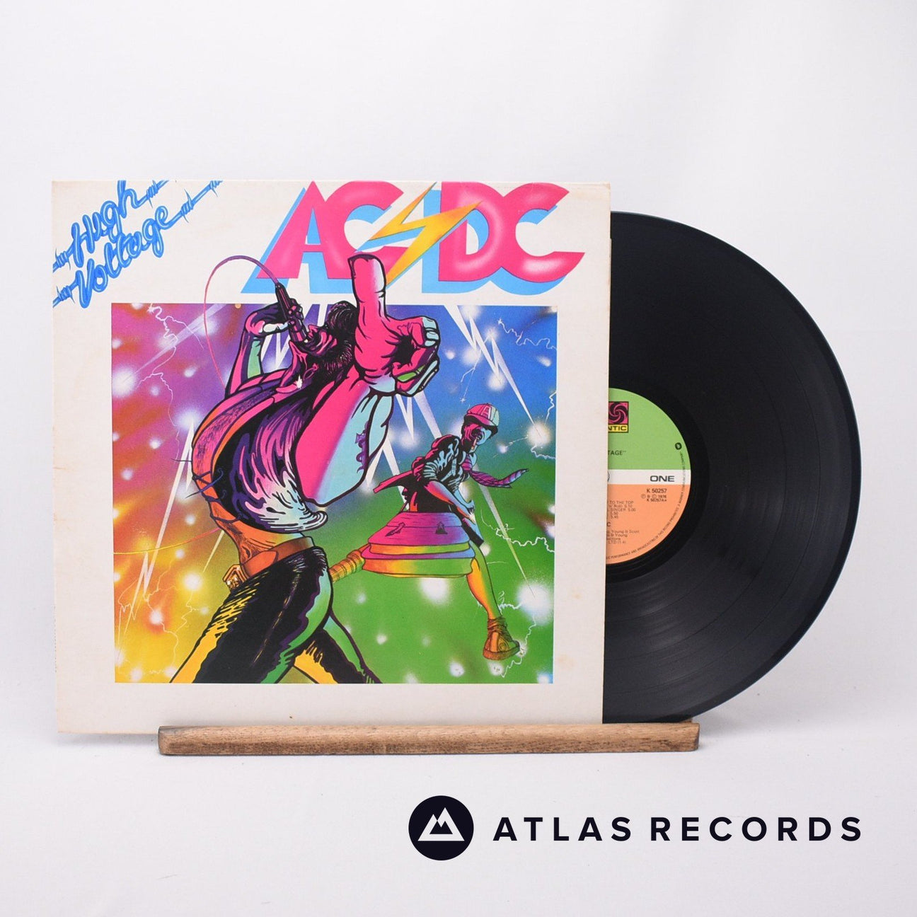 AC/DC High Voltage LP Vinyl Record - Front Cover & Record