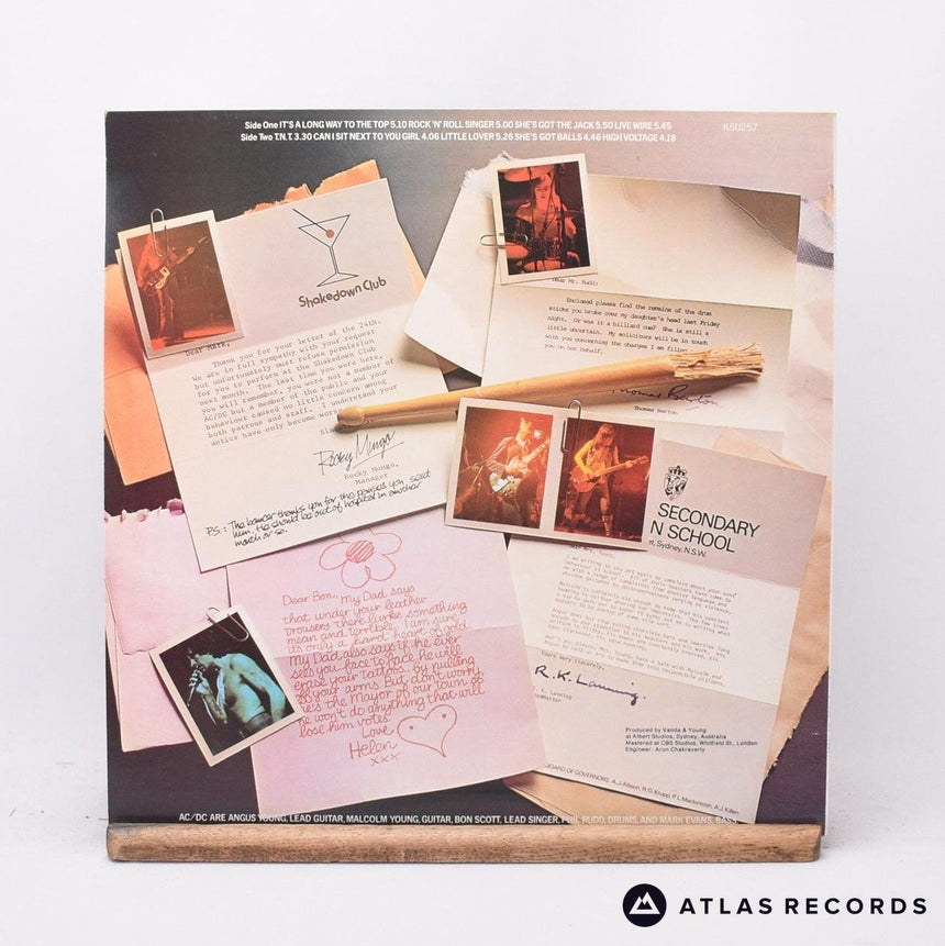 AC/DC - High Voltage - Reissue A1 B1 LP Vinyl Record - VG+/EX