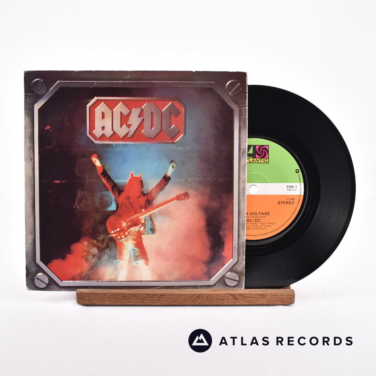 AC/DC High Voltage 7" Vinyl Record - Front Cover & Record