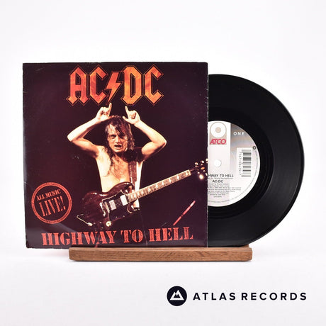 AC/DC Highway To Hell 7" Vinyl Record - Front Cover & Record
