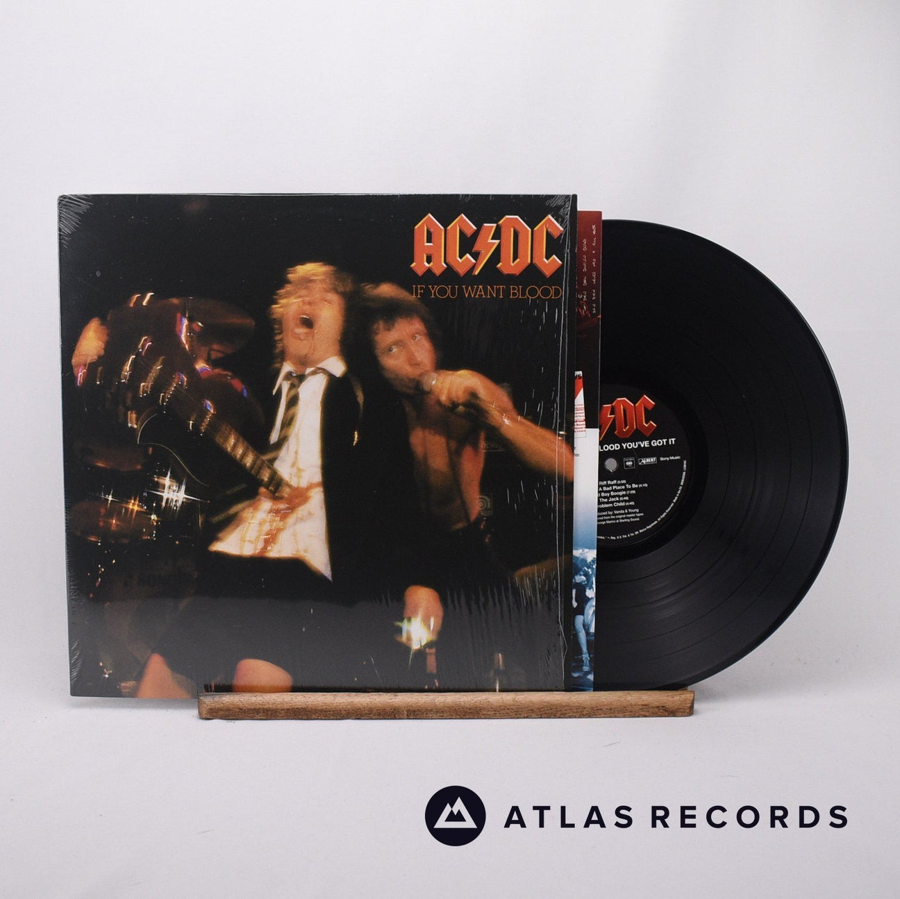 AC/DC If You Want Blood You've Got It LP Vinyl Record - Front Cover & Record